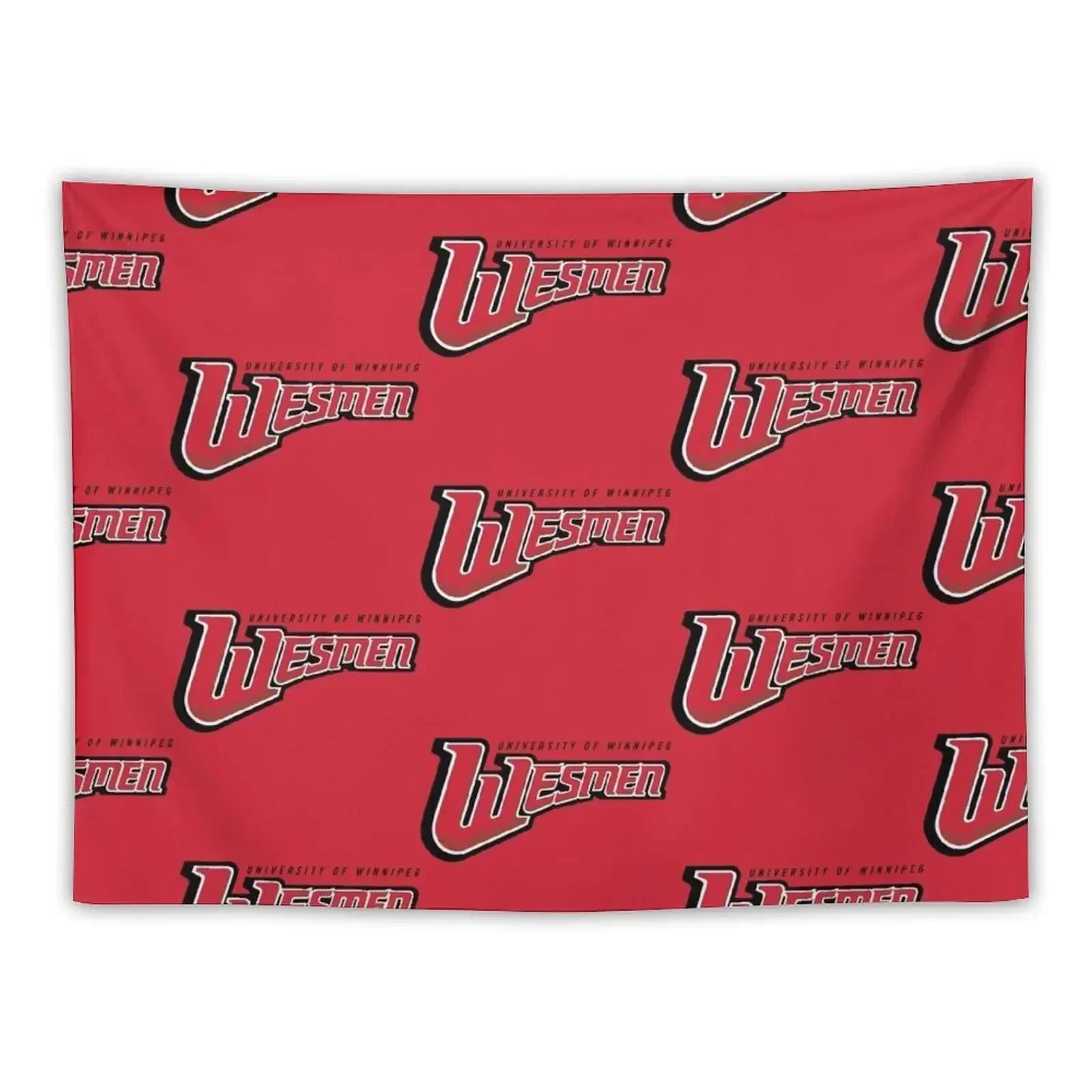 

College of Winnipeg Wesmen Logo Design2 Tapestry Wall Deco Bedroom Decoration Wall Tapestries Tapestry
