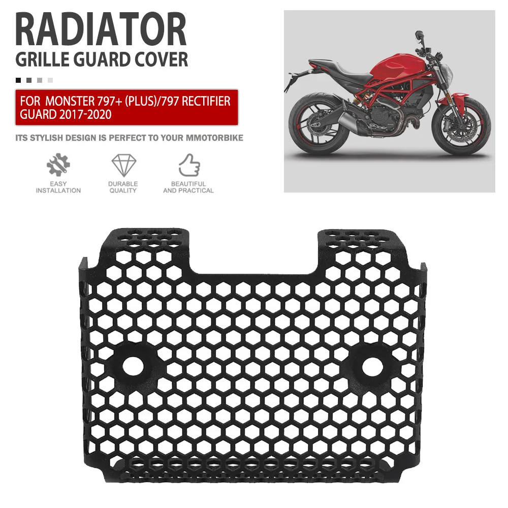 Radiator Guard For Ducati Monster 797+ (Plus)/797 Rectifier Guard 2017 2018 2019 2020 Motorcycle Radiators Grille Cover Protect