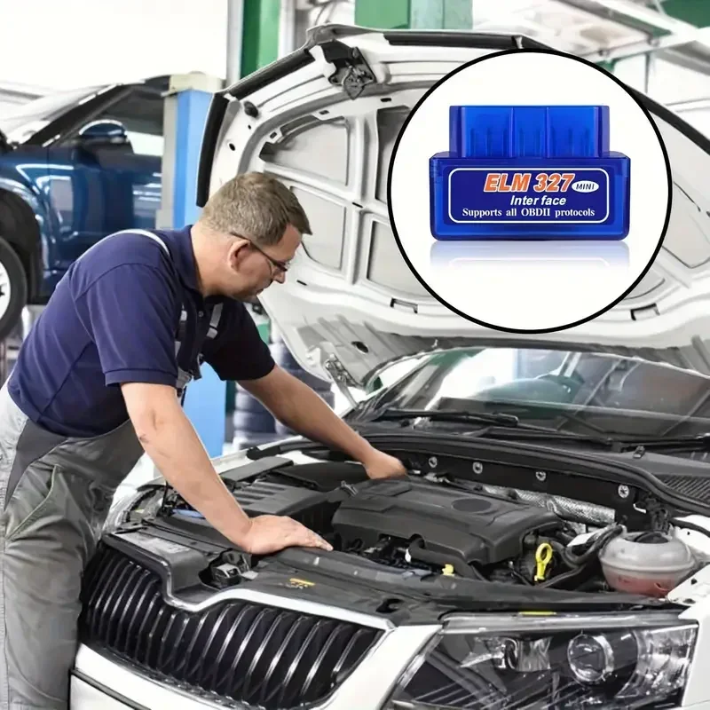 OBD2 Bluetooth Diagnostic Tool - Instant Vehicle Fault Reading, Wireless Car Health Analysis, Easy-to-Use & Portable