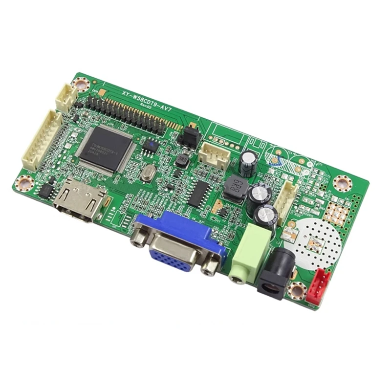 N91R-Monitor de notebook compatível para JRY-W58CDT9-AV2 HD LCD Driver Board + VGA JRY-W9KFHD-EV1
