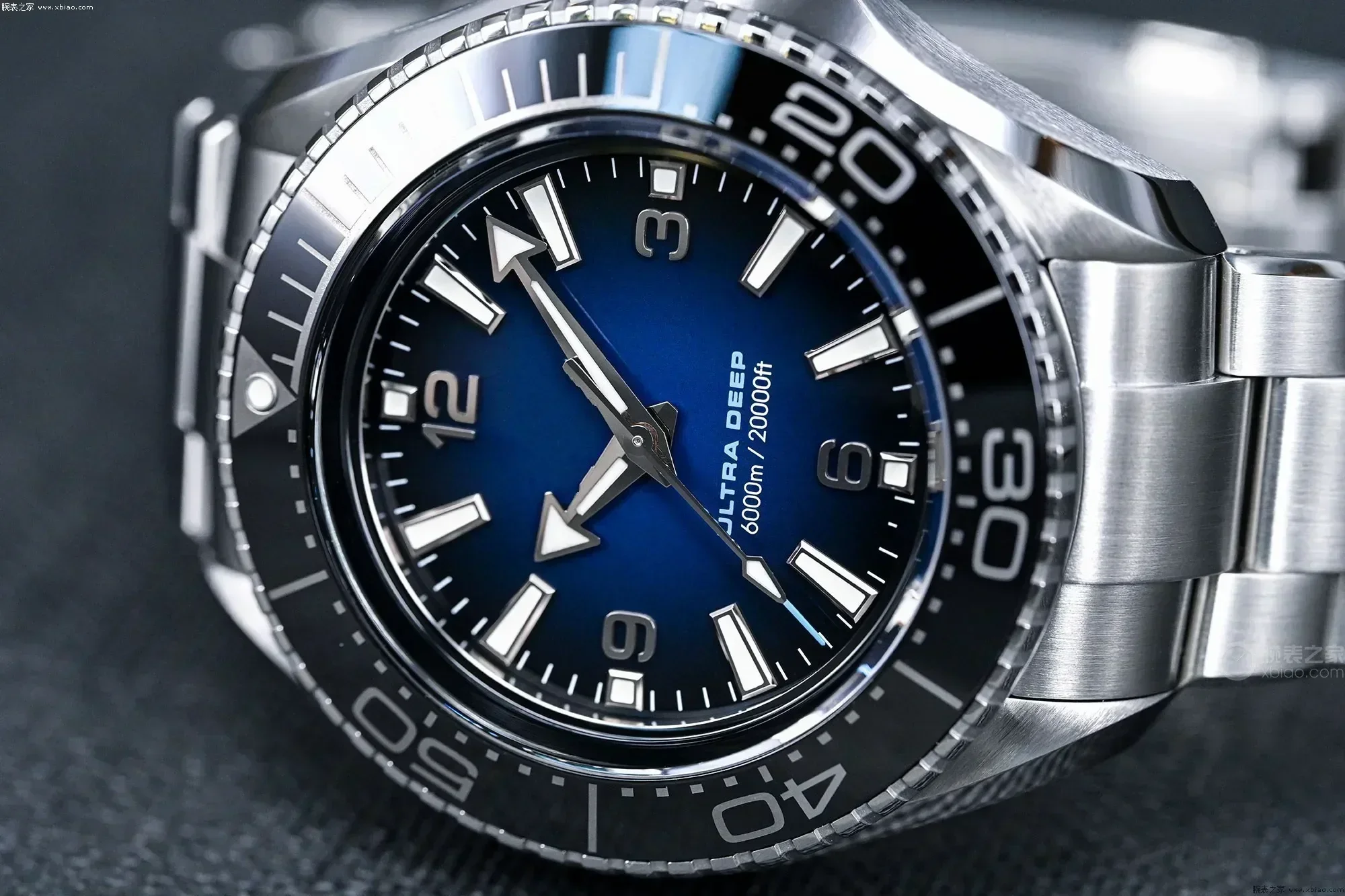 2023 Nieuwe Heren Automatisch Mechanisch Horloge Rvs Blauw Zwart Keramische Bezel Saffier Ultra Diep Polshorloge 45Mm