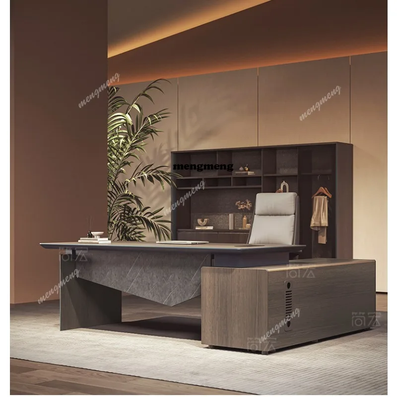 Boss office desk and chair combination office head desk supervisor manager president desk
