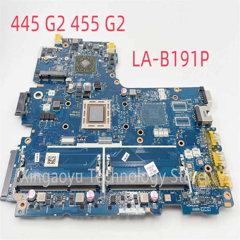 

Original For HP 445 455 G2 Laptop Motherboard FOR AMD A10-7300 A6-7310 CPU ZPL45/55 LA-B191P 779916-001 501 601 100% Test Ok