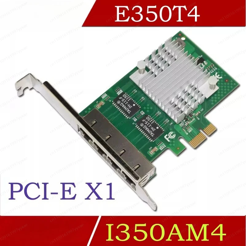 

E350T4 PCI-e X1 4-портовый гигабитный сетевой адаптер для настольных компьютеров