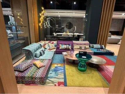Sofa module combination villa large flat tofu block sofa