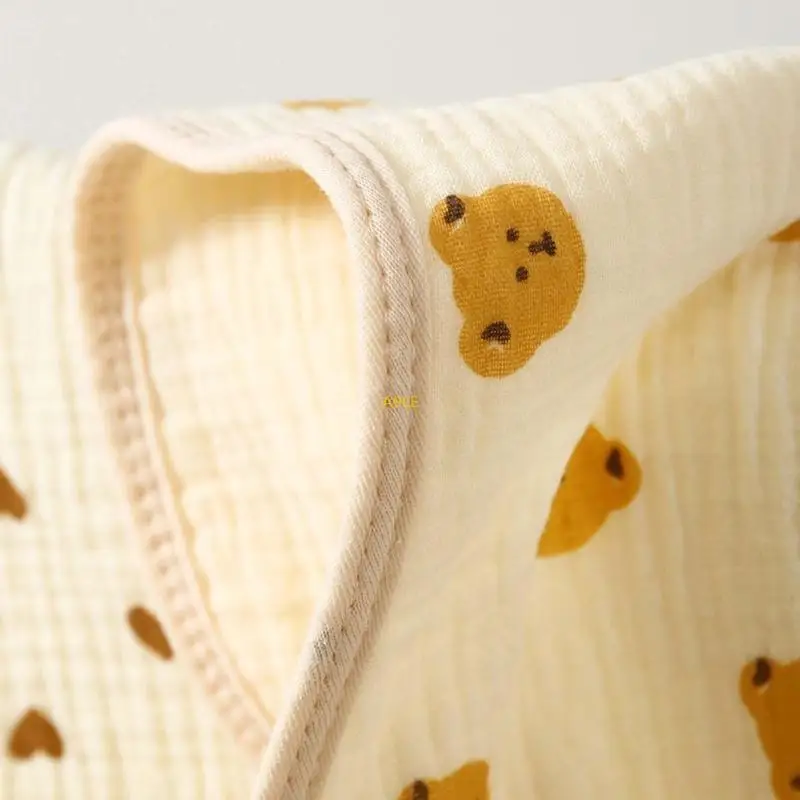 Miękkie bawełniane duże umywalki dla niemowląt chłonne dla niemowląt tkanina nowonarodzone ręcznik muślinowe tkaniny dla