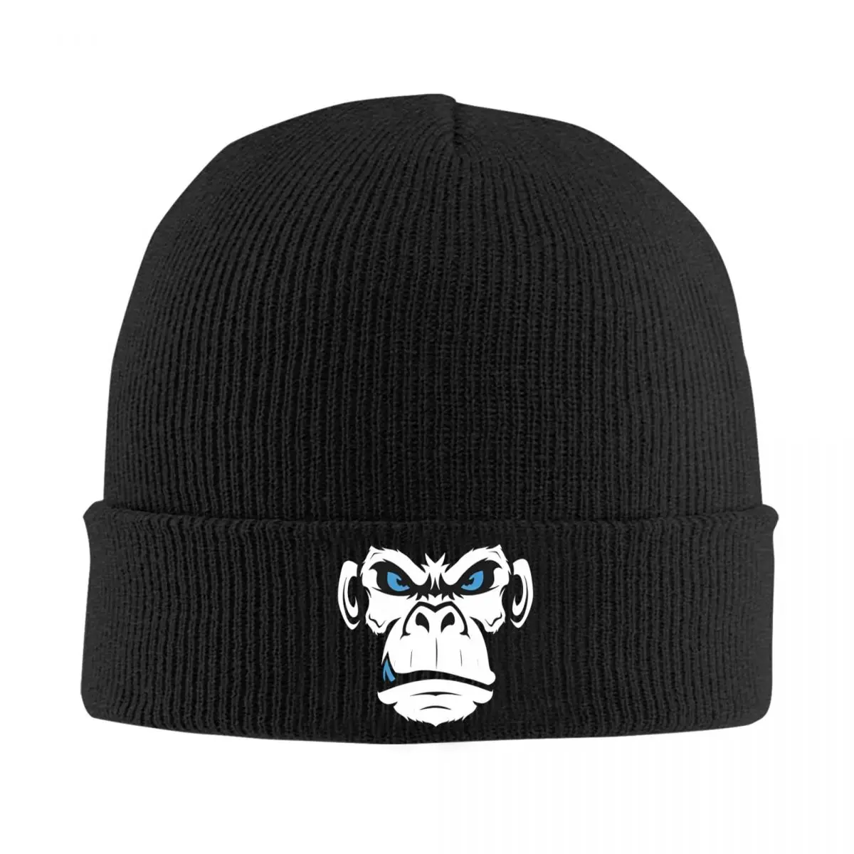 Fierce Gorilla Face - Bold And Intense Knitted Hat Beanies Winter Hat Warm Hip Hop Caps Men Women Gifts