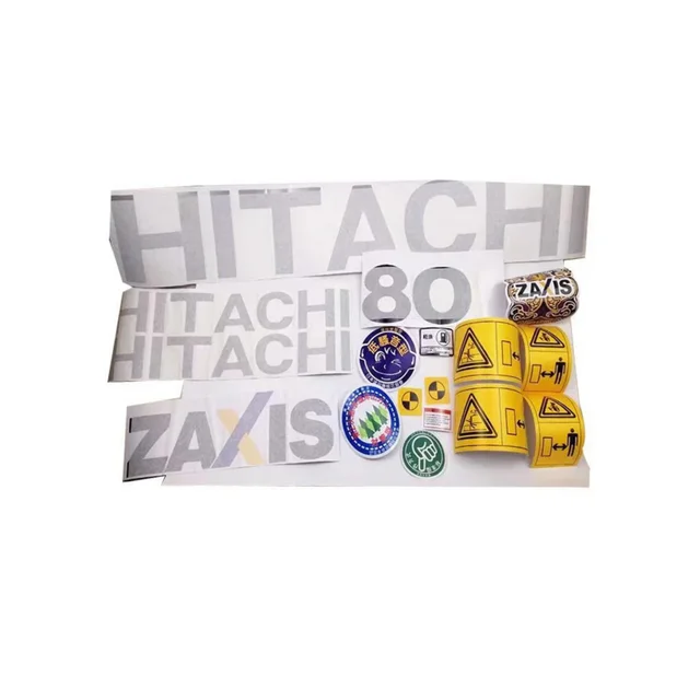 1 Set of Excavator Decal Stickers for Hitachi Zax70/120/200