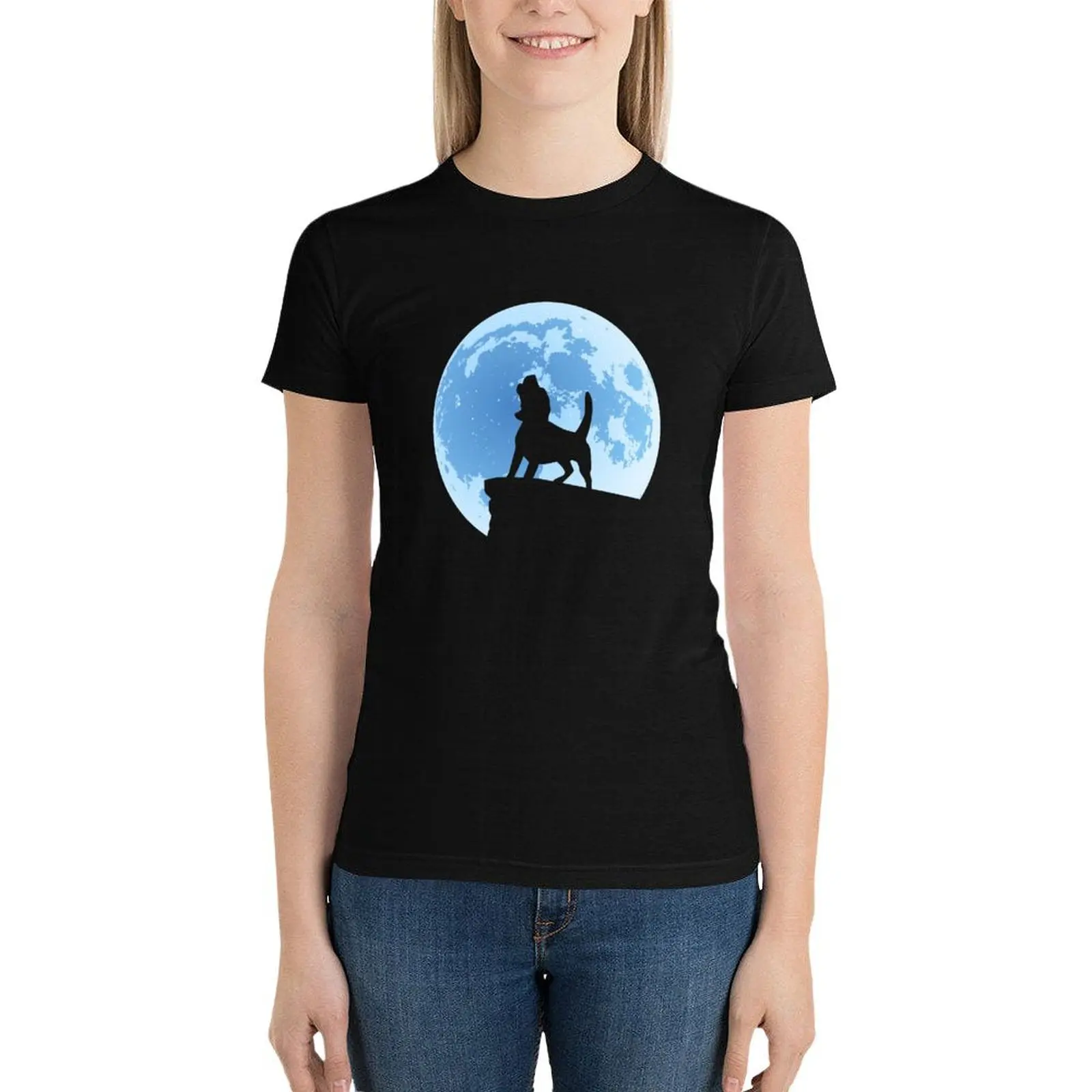 Beagle Howling at Moon | NickerStickers? on Redbubble T-Shirt cute tops Female clothing Summer Women's clothing