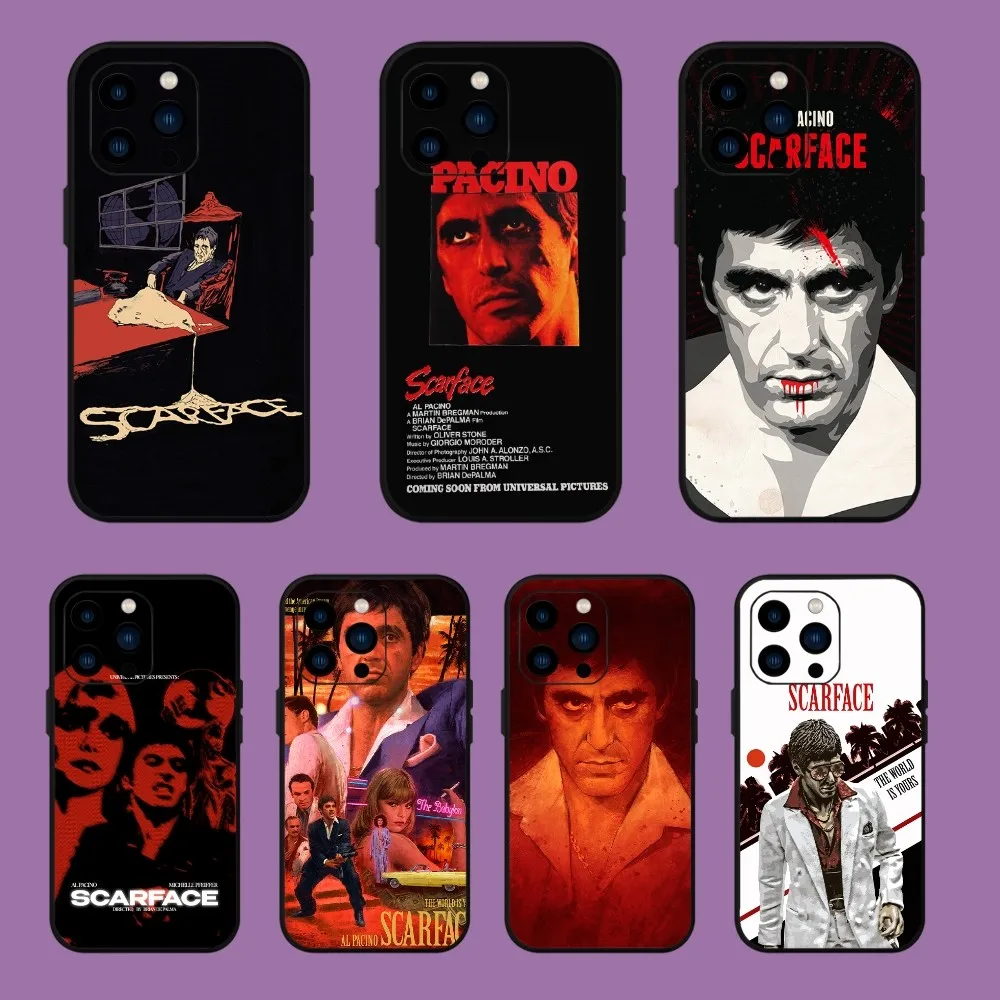 Scarface Movie Al Pacino Phone Case For iPhone 13 14 15 11 12 Mini Pro Max Transparent Shell