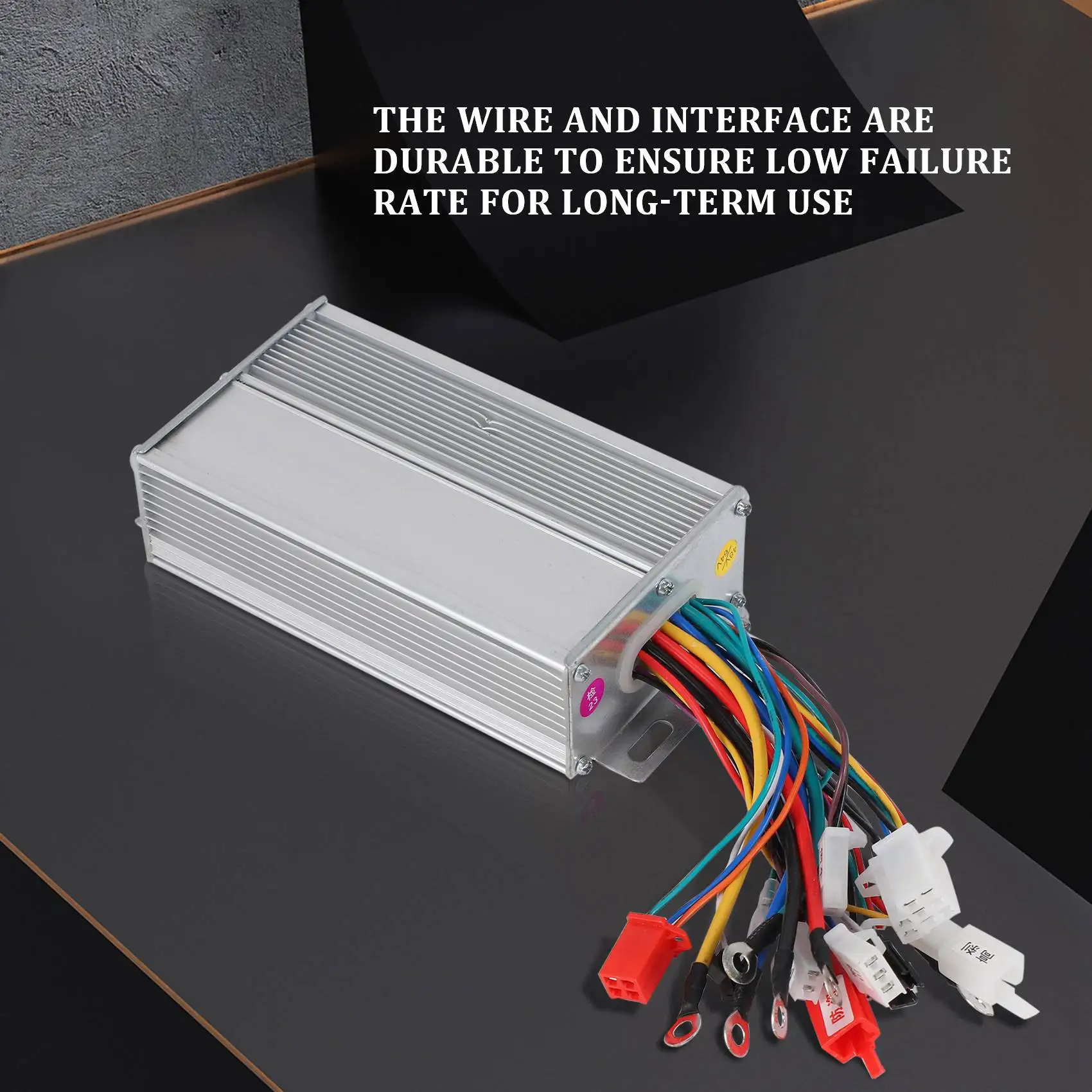 ตัวควบคุมมอเตอร์ไร้แปรงถ่านสำหรับจักรยานไฟฟ้าสกู๊ตเตอร์มอเตอร์อลูมิเนียมอัลลอยด์ไร้แปรงถ่าน48V 500W