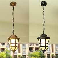 European Outdoor LED Pendant Lamp Retro Corridor Aisle Balcony Garden Chandelier Cafe Restaurant Lighting E27 Waterproof Fixture