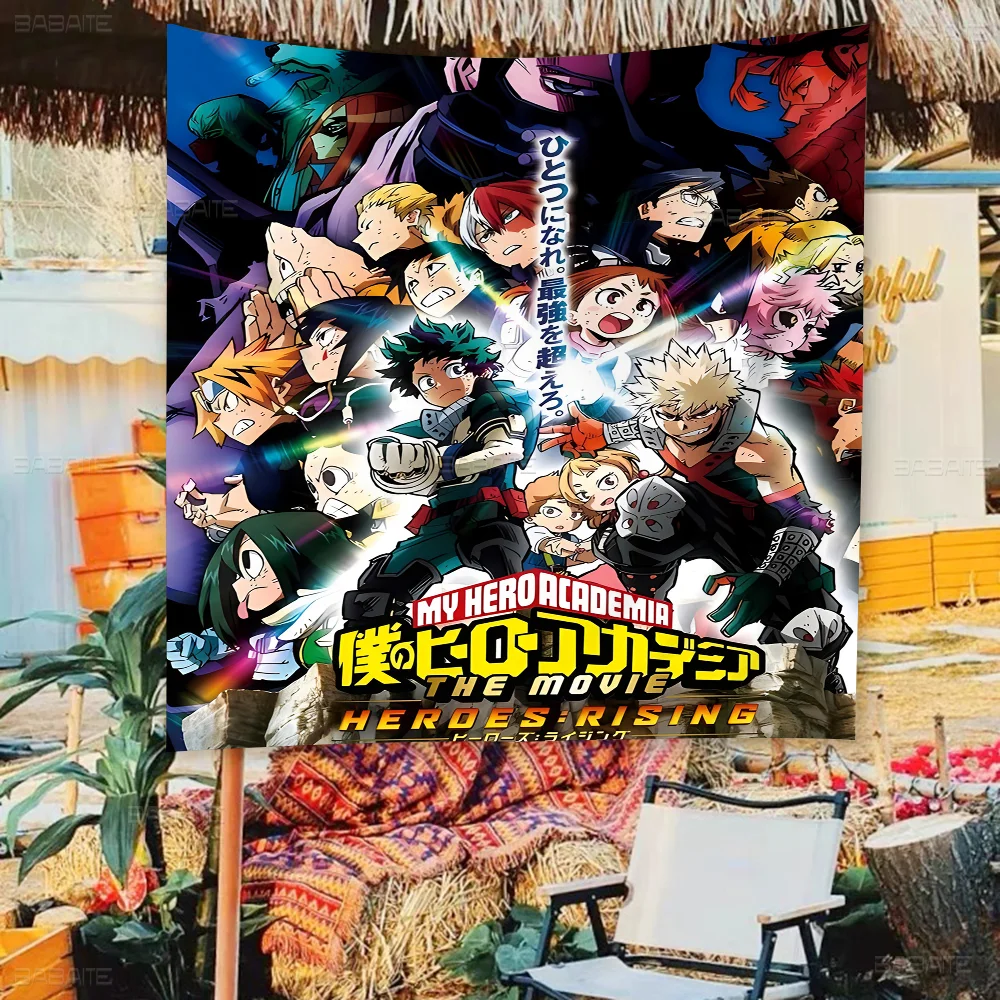 

Anime My Hero Academia Retro DIY Flag For Family Group Photo Living Room Home Dorm Decor Wall Art Decor Banner