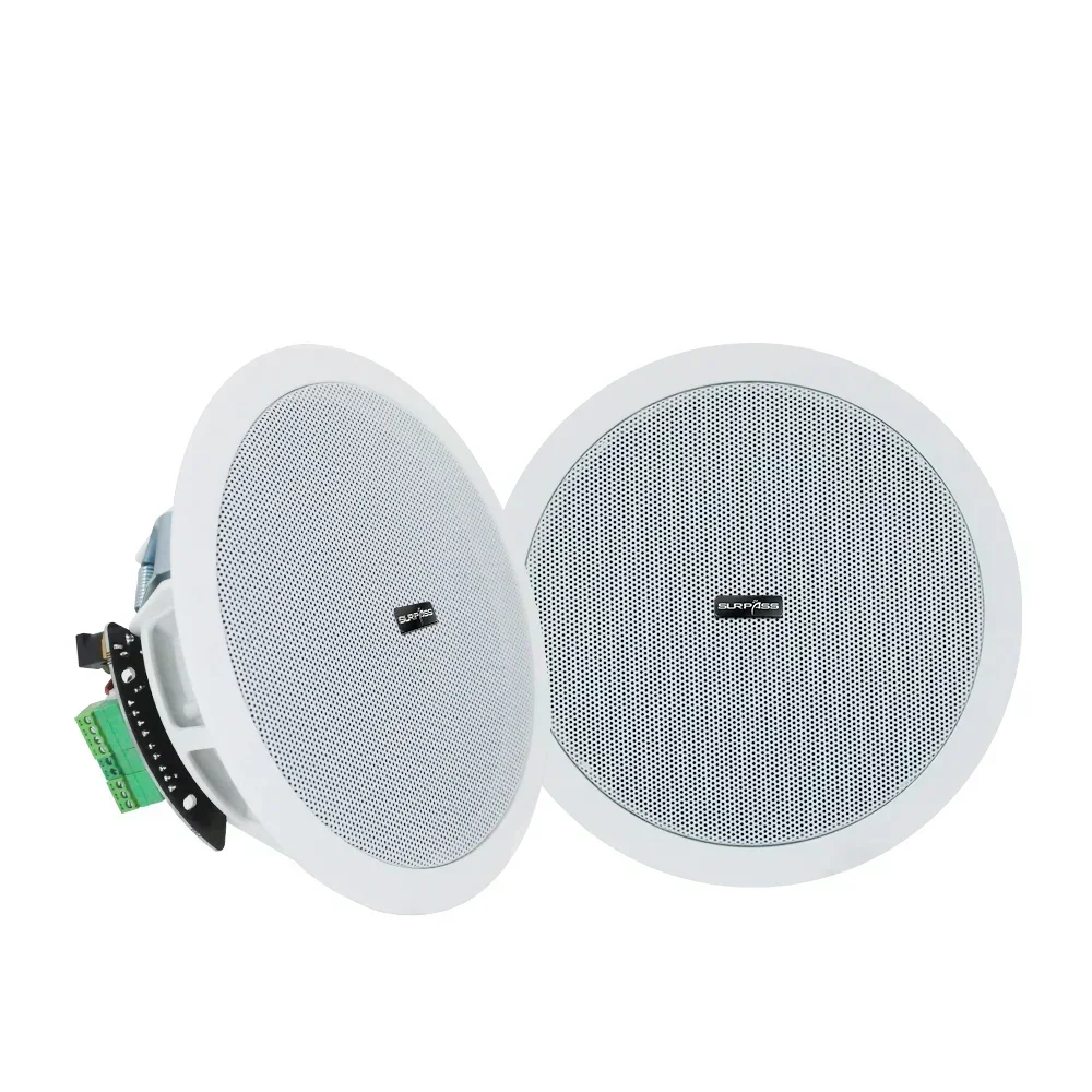 Głośnik sufitowy Bluetooth 6 cali, wbudowany cyfrowy wzmacniacz klasy D, 4-kanałowy, 20W, głośnik ścienny HiFi Stereo, odpowiedni do pokoju, kuchni. — zdjęcie produktu 7