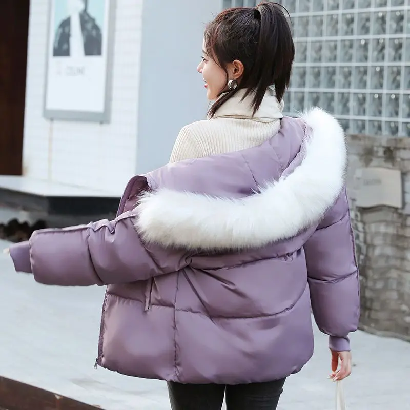 

New Korean Fashion Winter Women Bread Coat Warm 2023 Thick Jacket Casual Work Clothes Cotton Padded Jackets for Tops O80