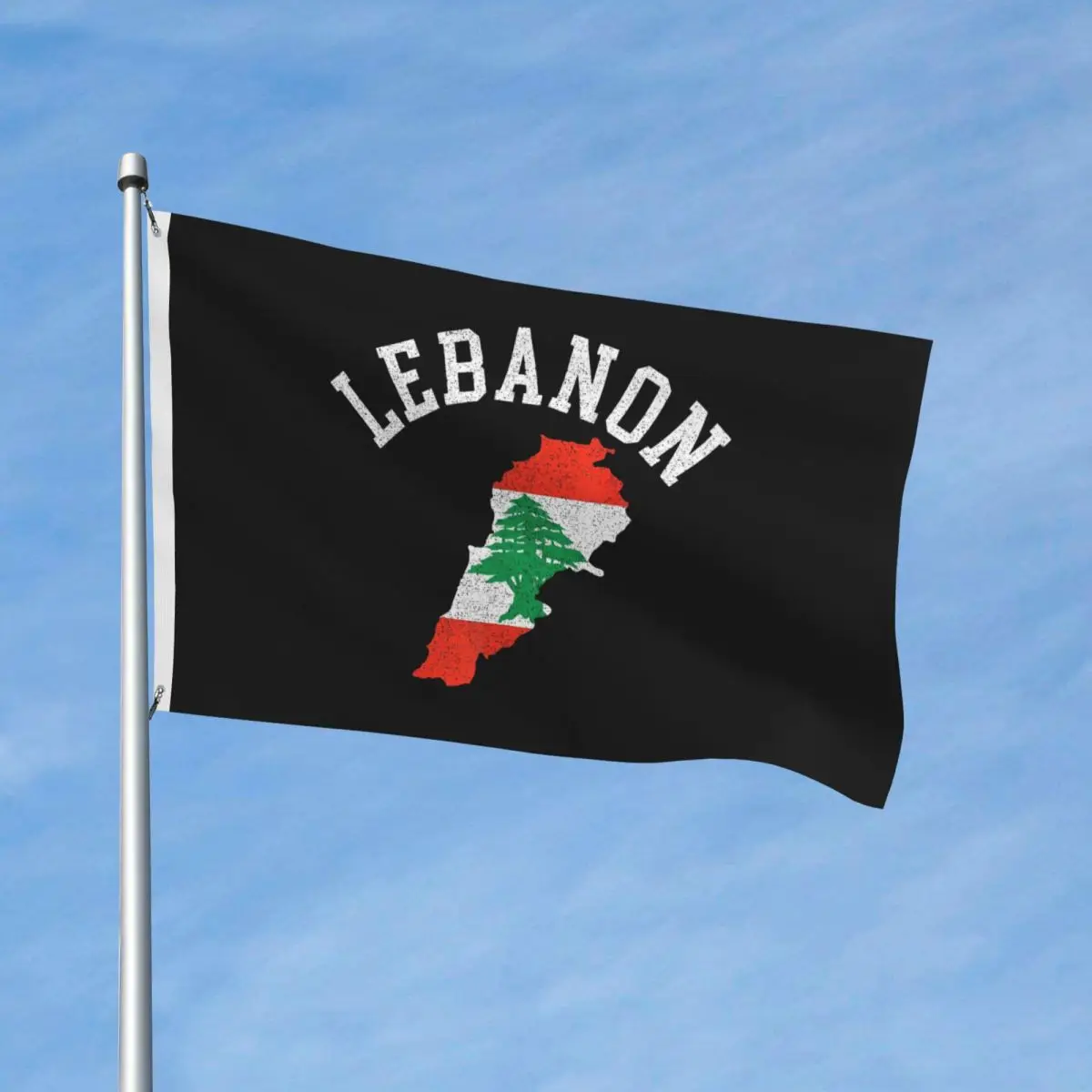 Patriotic Lebanon Flag Flags Double Sided Indoor Outdoor Banner Polyester Home Room Dorm Wall Decor 3x5 FT