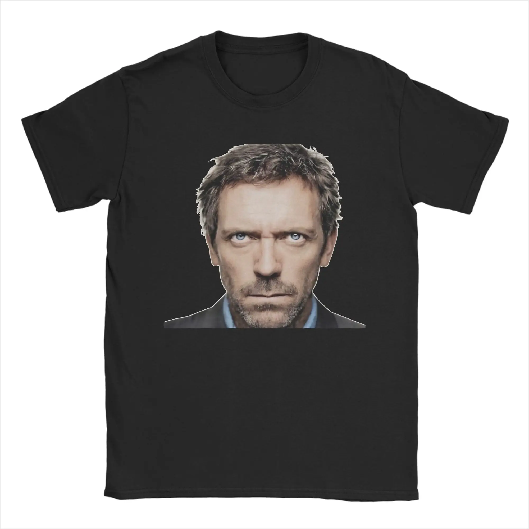 Dr Gregory House Simple Portrait T-Shirt Hippie T Shirts Short Sleeve Vintage Tshirt Beach Pure Cotton Crew Neck 5XL 6XL Clothes