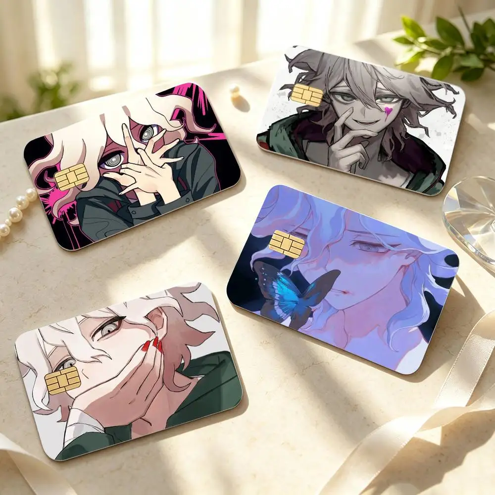 Danganronpa Komaeda Nagito  HD Waterproof Credit Card Stickers Silicone Decals For Chip Game Cards Gift