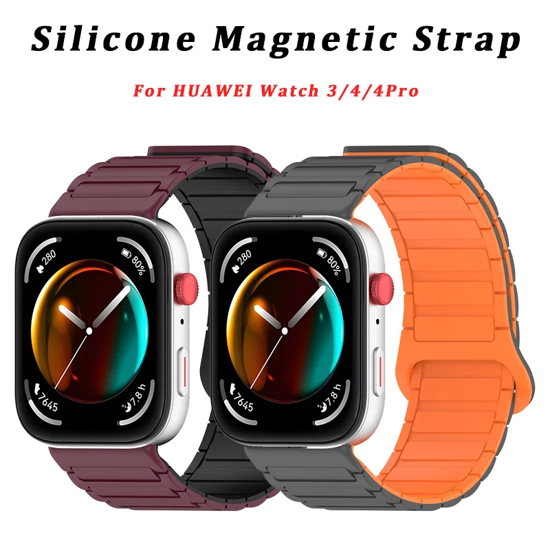 

Magnetic Loop For Huawei Watch Fit 4 Pro Strap Accessories Silicone Replacement belt Correa Bracelet for Huawei fit 4 Pro Band
