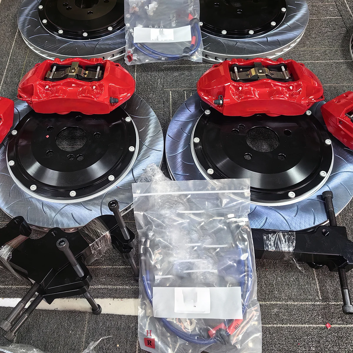 Hot-selling red 8-piston brake caliper 4-piston brake kit set for F150  series after-sales upgrade