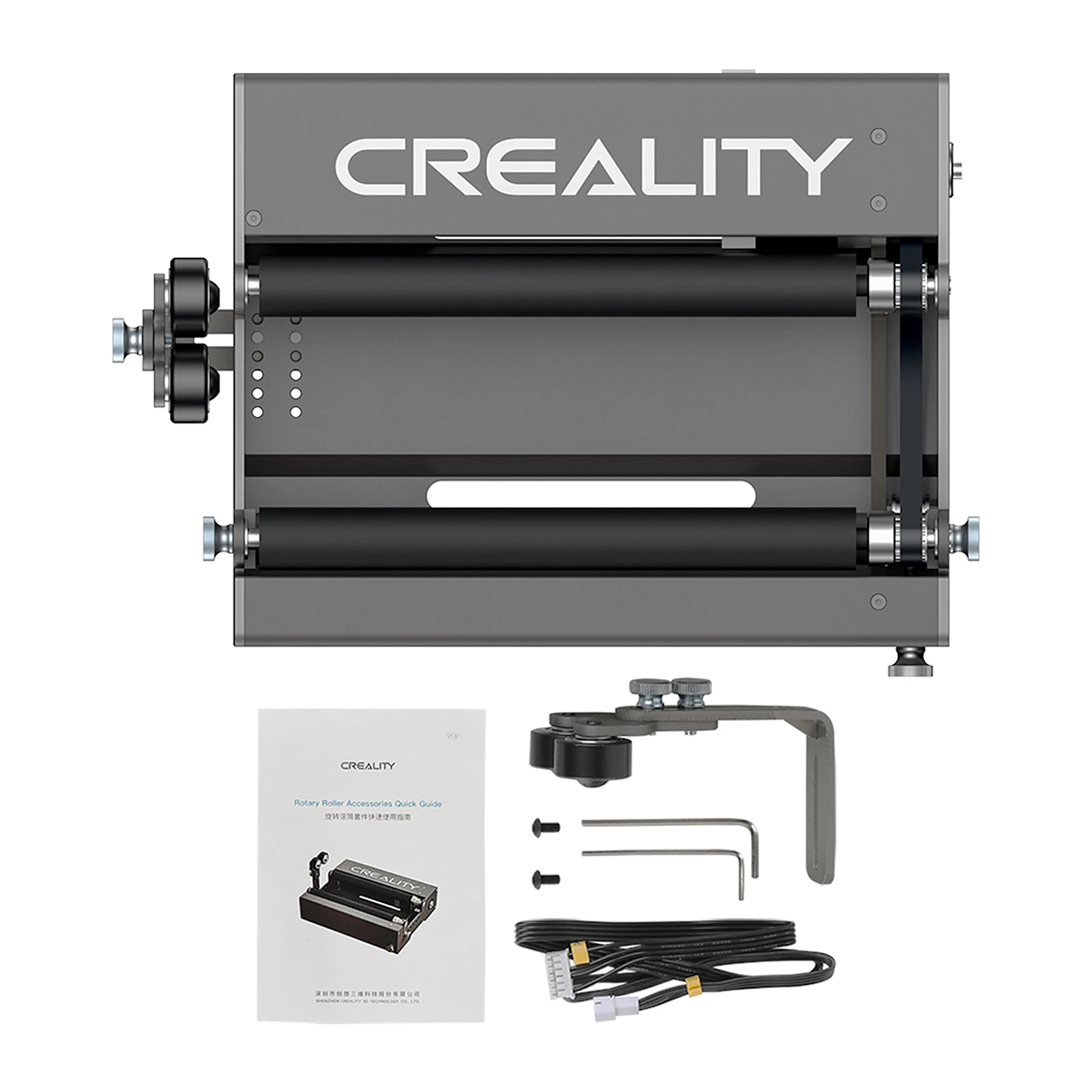 CREALITY Rotary Roller Perfect for Engraving Cylindrical Objects Support 5-120mm Width 7-gear Design for Creality Laser Engraver