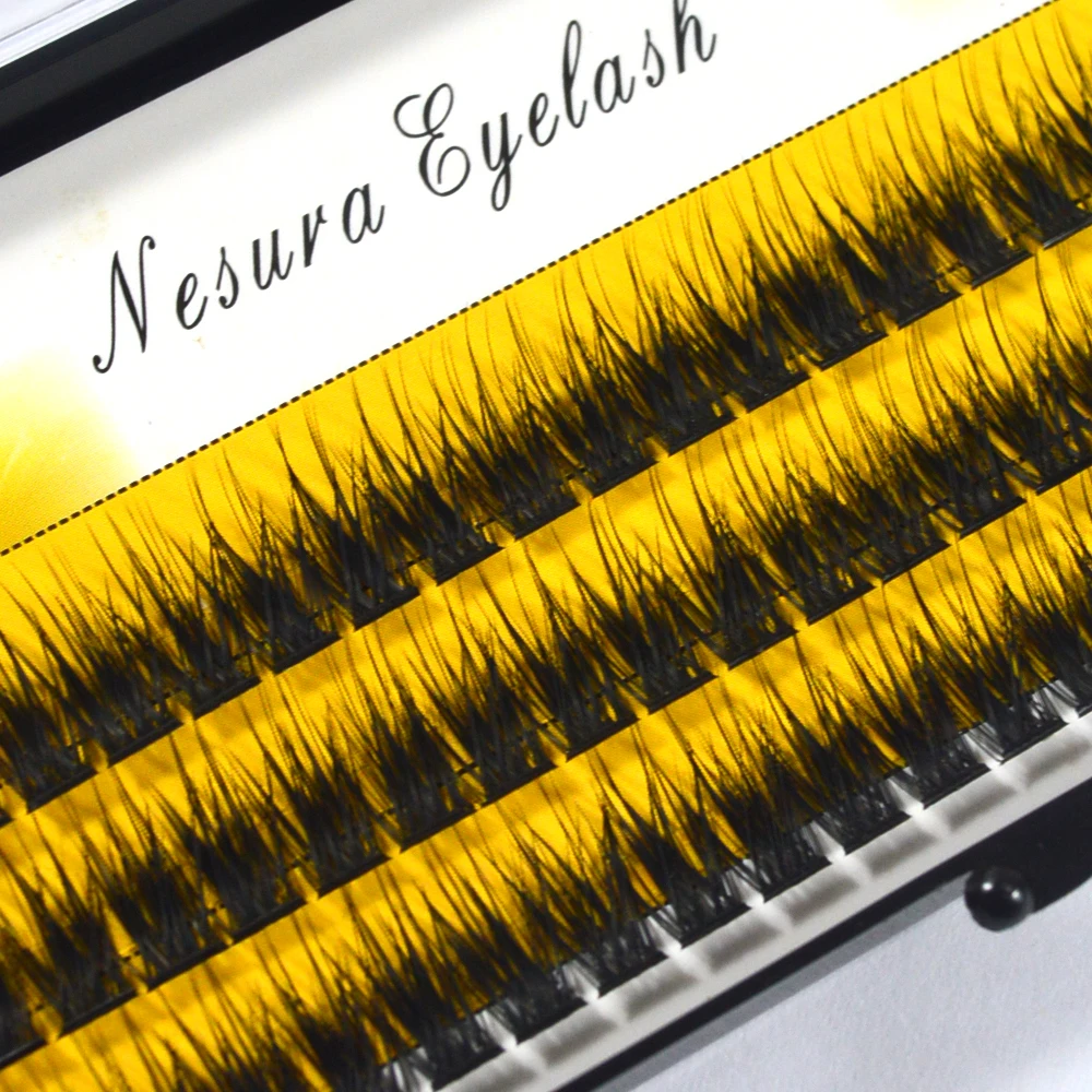 جديد لتقوم بها بنفسك 90 العنقودية رمش تمديد باقة جلدة مجزأة رموش اصطناعية ثلاثية الأبعاد رقيق الطبيعية الروسية حجم رموش بالمنك الفردية #5