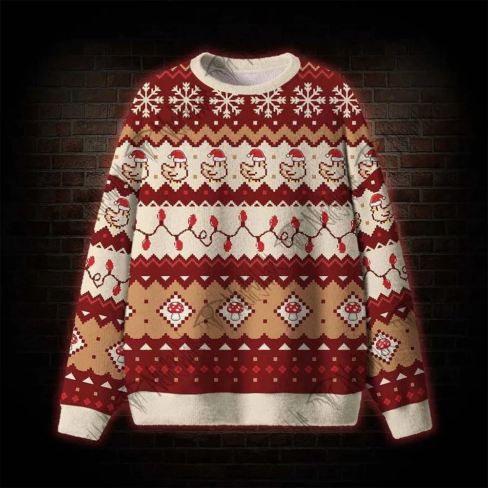 Pixel Hen Ugly Swea… - image