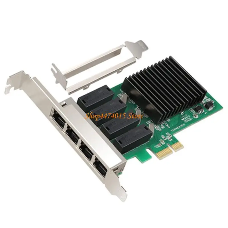 K1AA 4 porta PCI-E 2500Mbps Gigabit Retwork Card RJ45 PCIE Desktop Computer Server