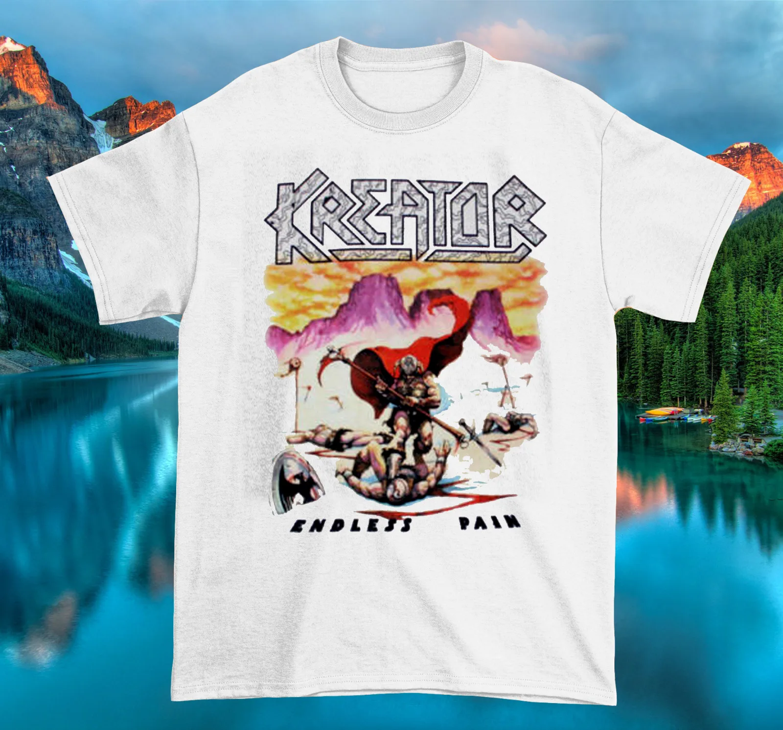 Kreator Endless Pain Album T-shirt Biały S-4XL CG369