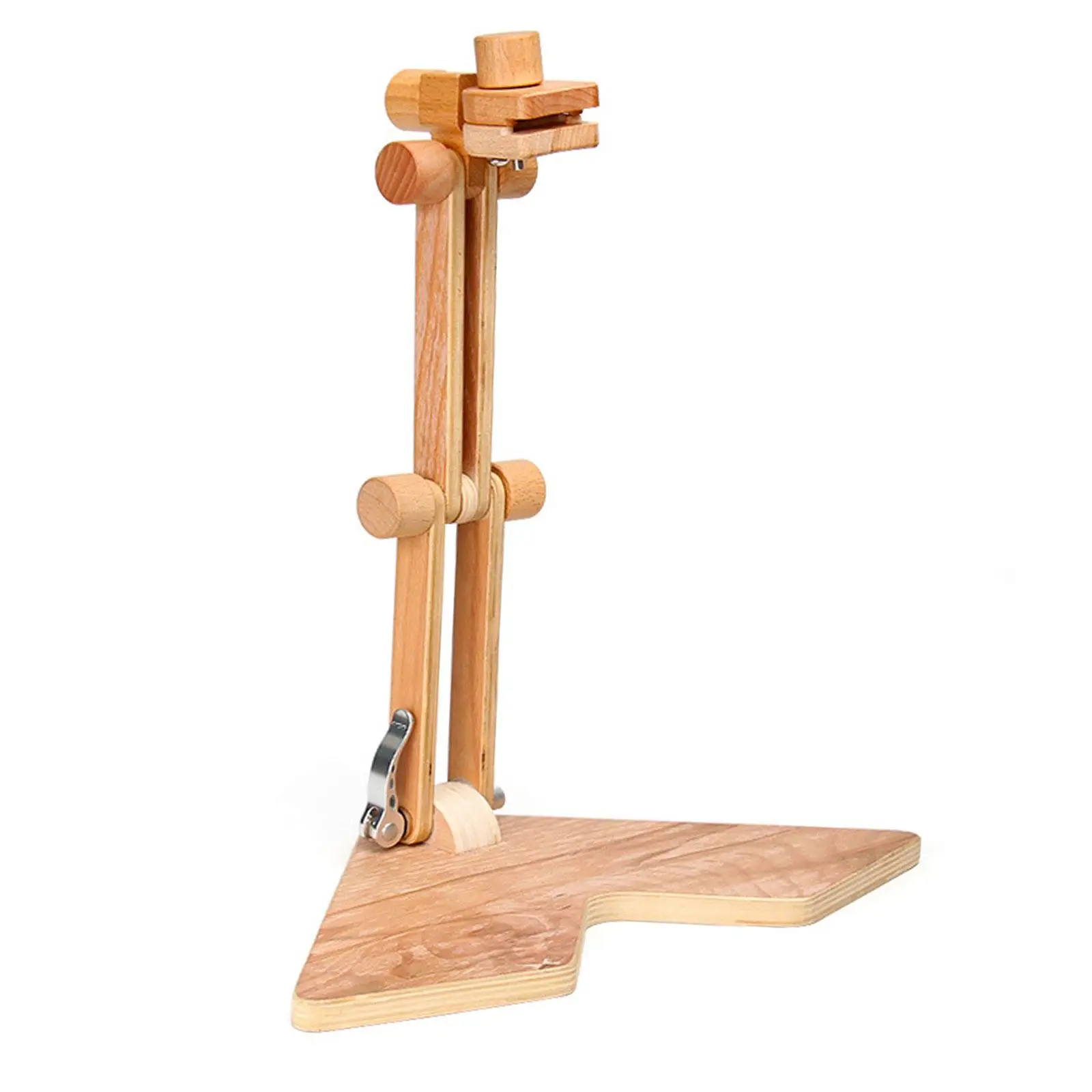 

Portable Wooden Embroidery Stand 360 Degree Rotatable Hoop Holder for Cross Stitch Needlework and Craft Projects