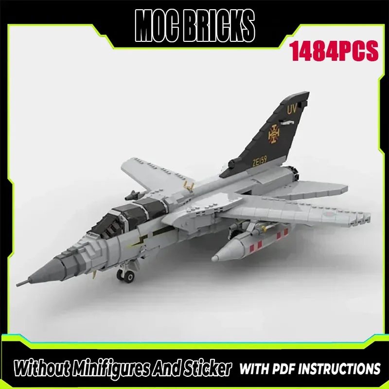 

Moc Building Bricks Военная модель 1:35 Tornado ADV F.3 Технология истребителя Модульные блоки Подарочные рождественские игрушки Наборы для самостоятельного изготовления Сборка