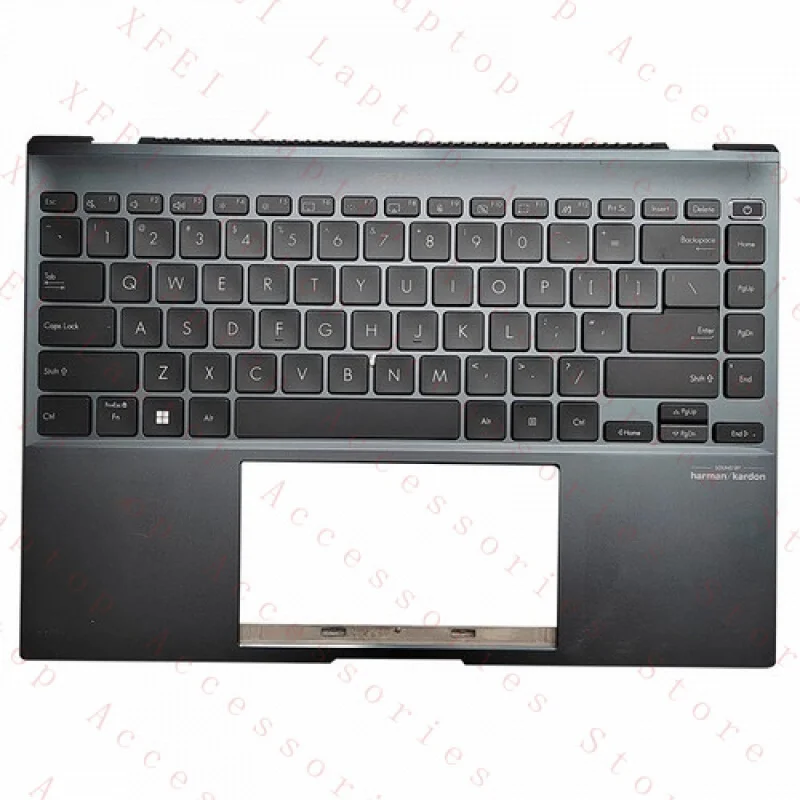 F Palmrest for ASUS ZenBook 14X UM5401 UX5401 Keyboard US Grey