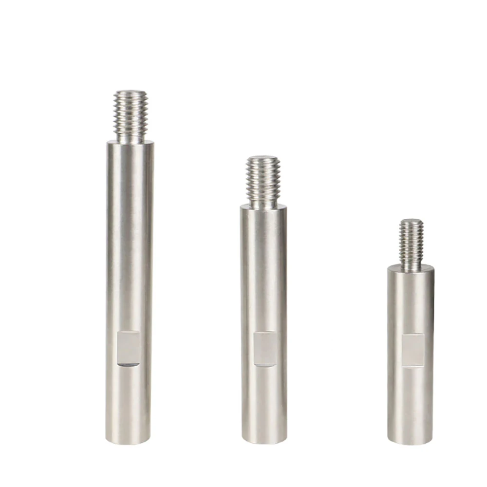 3 uds M14 rosca pulidora de acero inoxidable eje de extensión pulidor rotativo eje de extensión extensión rotativa de carburo 75/100/140mm