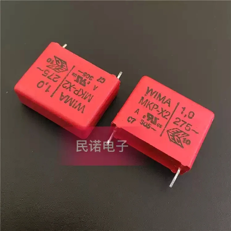 German Weima capacitor WIMA MKP-X2 275VAC 1UF 275V 105 1.0UF pin spacing 22.5mm