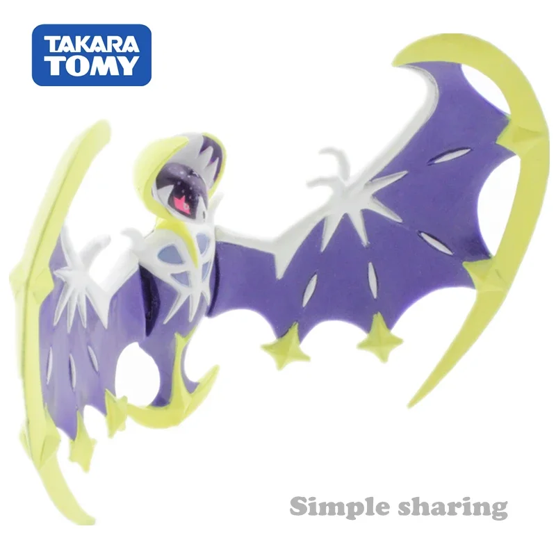 Takara Tomy Tomica Pokemon Pocket Monster Collection MonColle ML-15 Lunala Resin Anime Figure Toys For Children Collectibles