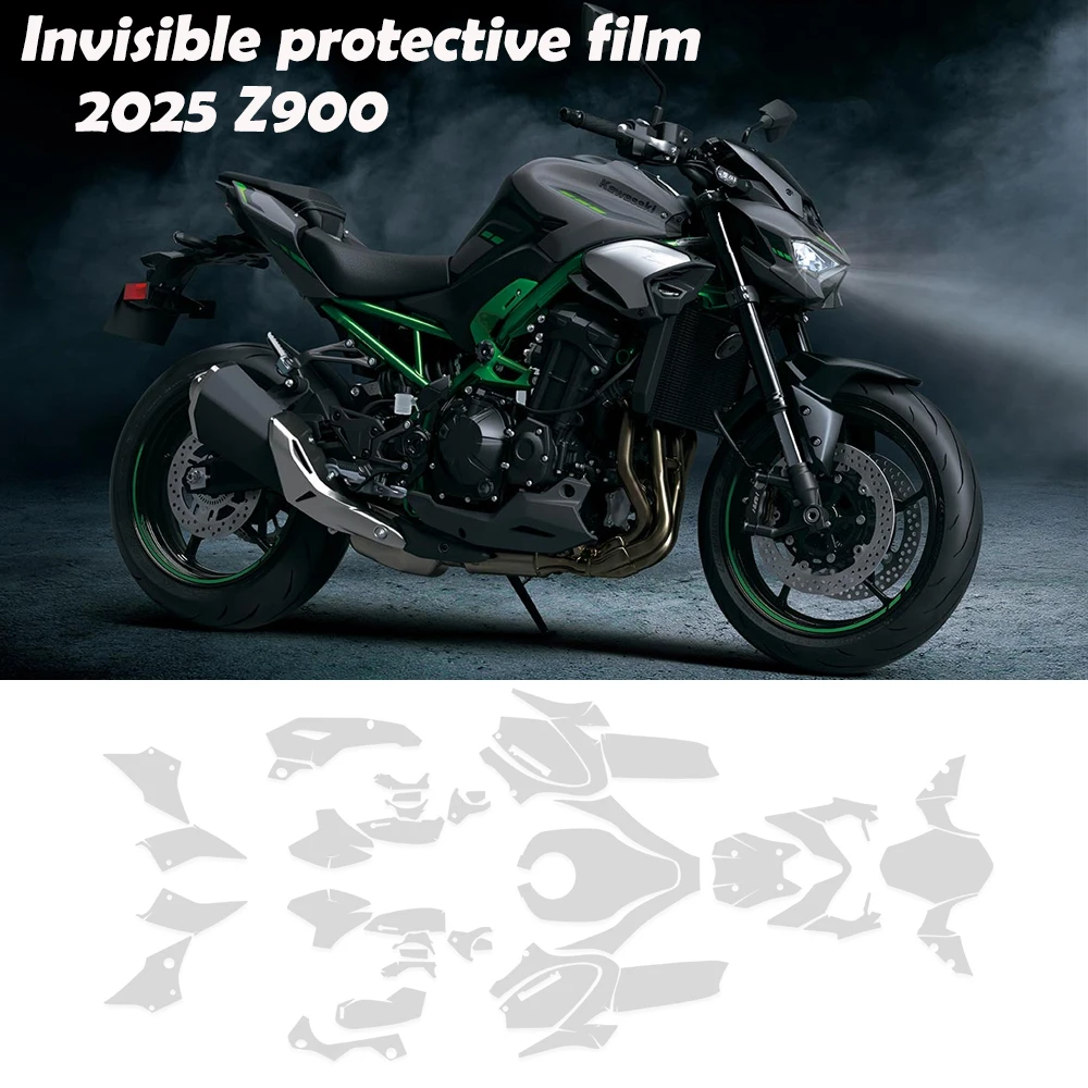 

2023 Z900 PPF мотоциклетная невидимая защитная пленка прозрачный ТПУ для Kawasaki Z900 Z 900 2025 защитная пленка для экрана