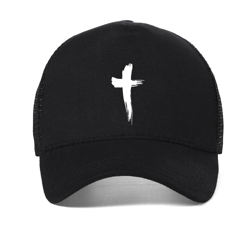 Christian Prayer Jesus baseball cap Jesus Christian cross mesh hat unisex breathalble Sunshade Hat