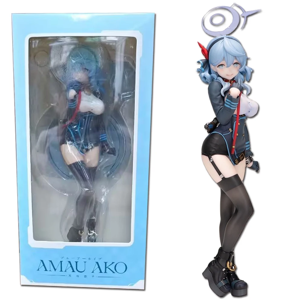 Blue Archive Ako Action Figures Amau Ako Anime Figurine PVC Cute Girl Statue Model Desk Decoration Collectible Doll Toys Gifts