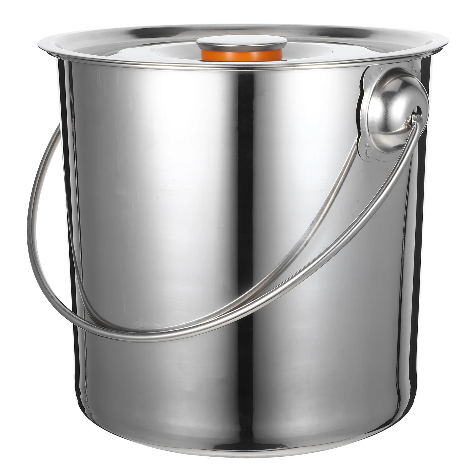 

Extra Thick Stainless Steel Portable Lid Camping Hiking Outdoor Barbecue Wood Container Handheld Multi-Use Firewood Blocks