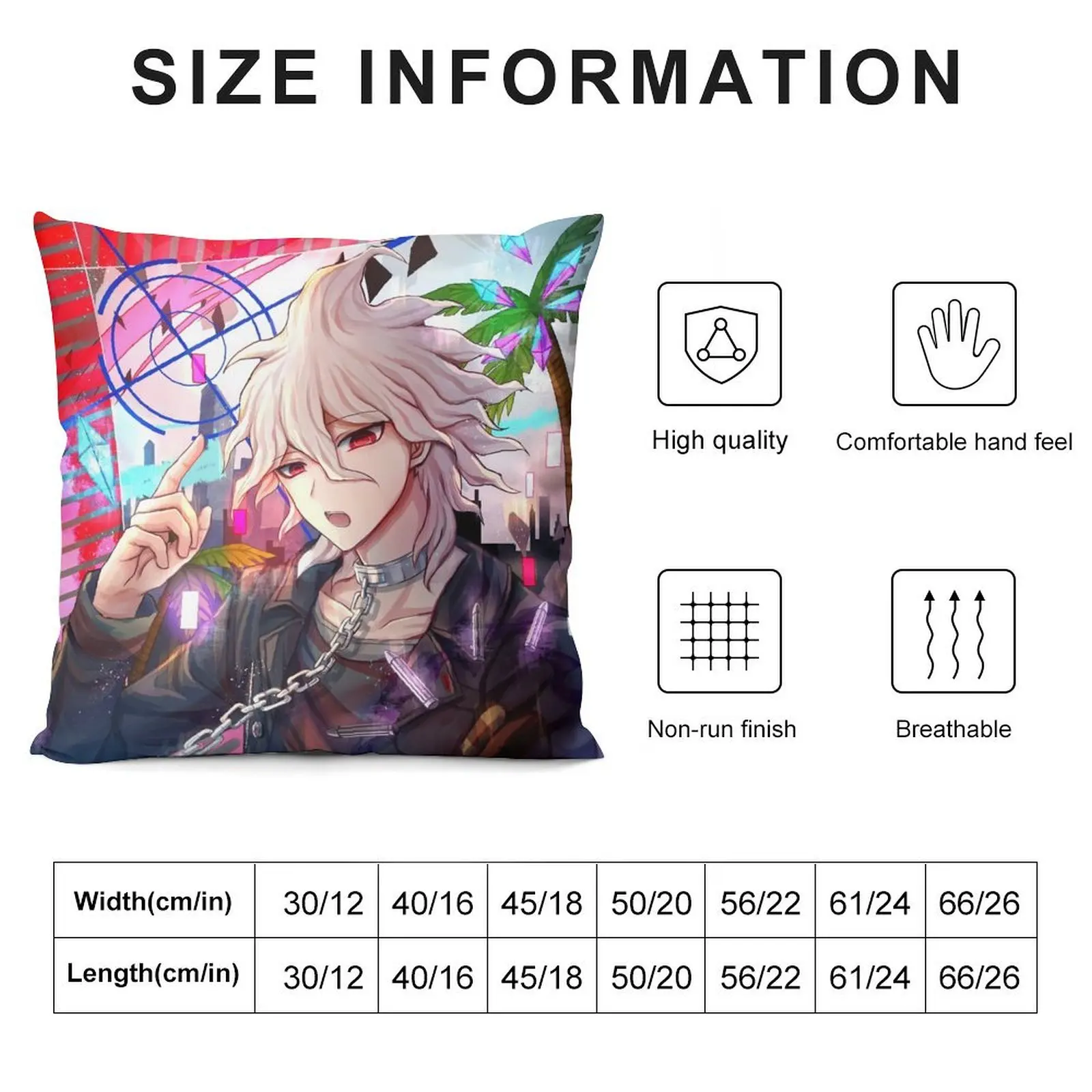 Servant Komaeda Throw Pillow luxury throw pillow covers pillow cover luxury Couch Pillows