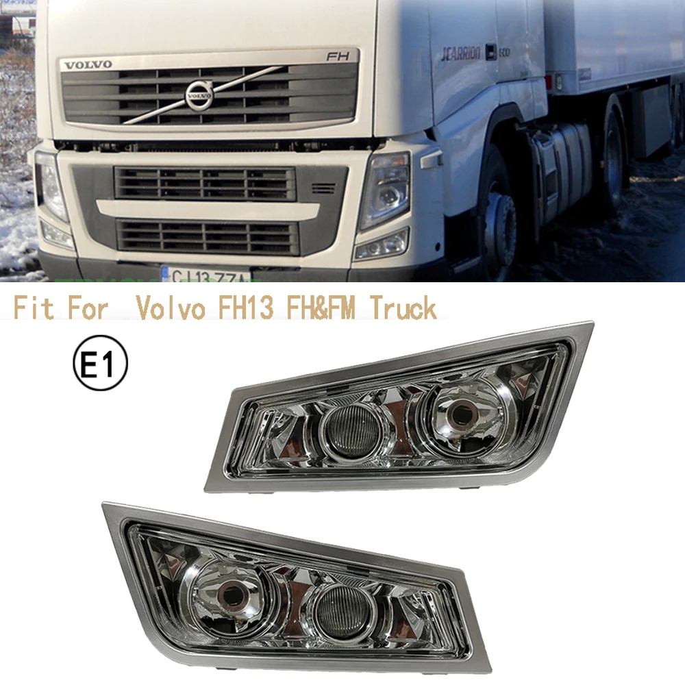 ATVOV 1PC RH / LH Right Left Fog Lamp For Volvo FH/FM FH13 Truck Fog Lamp OEM 21297917 21297918 E APPROVE