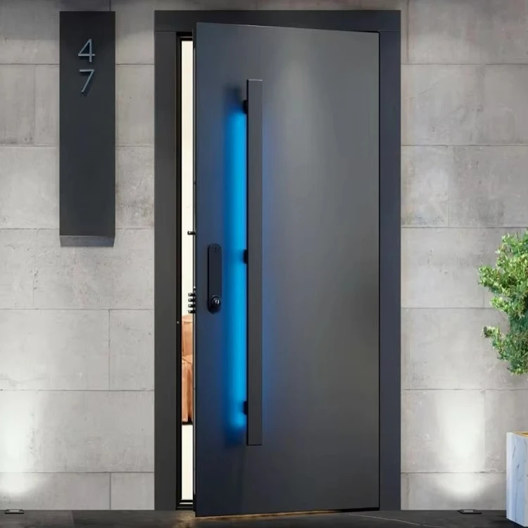 External Secured Cast Aluminum Armored Doors Outdoor Waterproof Metal Main Swing Door Others Doors