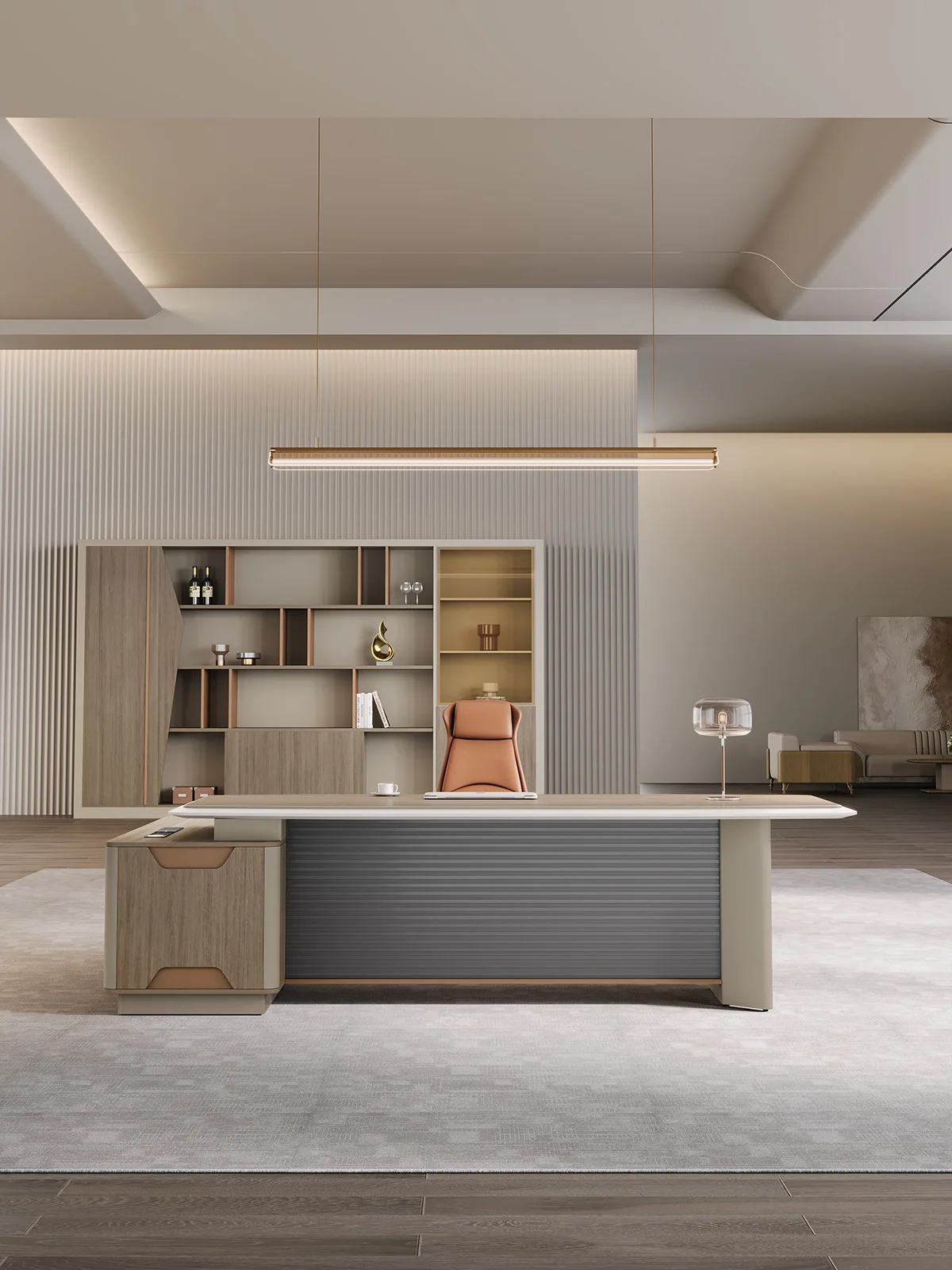 مكتب الرئيس على الطراز الشمالي وكرسي مزيج بسيط وحديث لمدير مكتب الرئيس طاولة المشرف فئة كبيرة