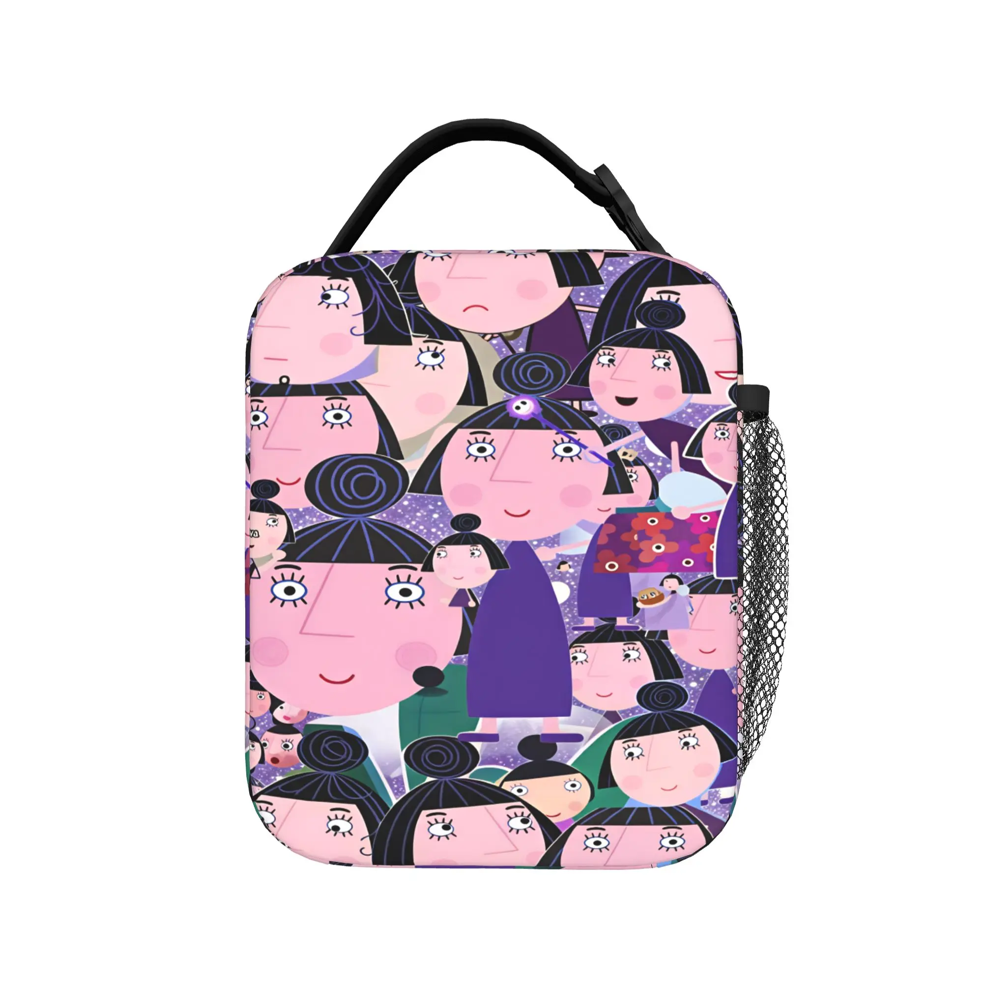 Bens And Hollys Lunch Bag For Child Little Kingdoms Print Lunch Box Fun School Cooler Bag Portable Waterproof Thermal Lunch Bags