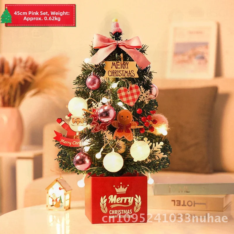 

Korean Mini Christmas Tree Set Creative Desktop Decorations Small Home Gift Ornament 30CM 60CM