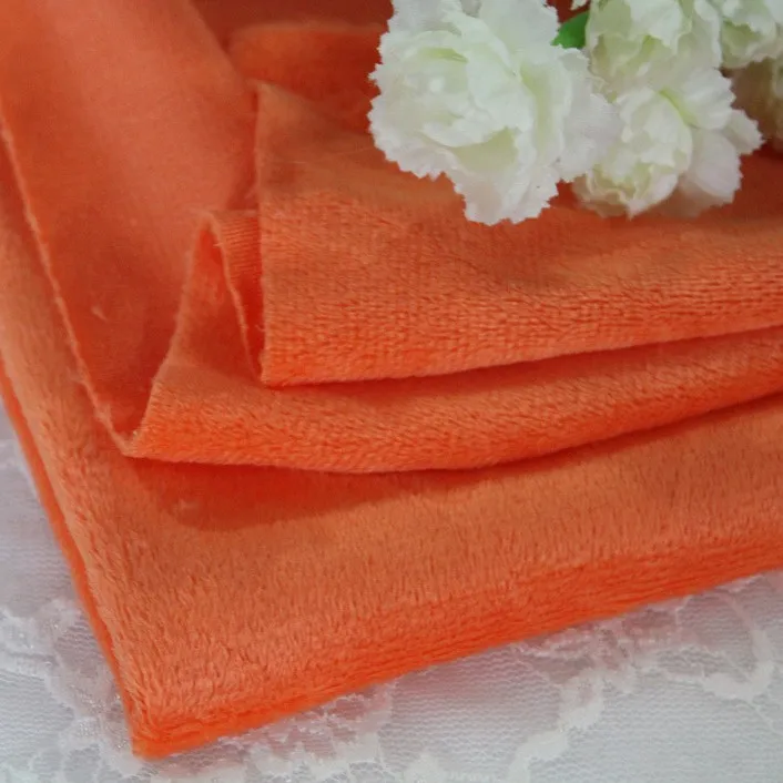 Short Plush Crystal Super Soft Fabric, Warp‑Knitted Fleece Cloth, Fluffy Textile for Stuffed Toy Making & DIY Crafts