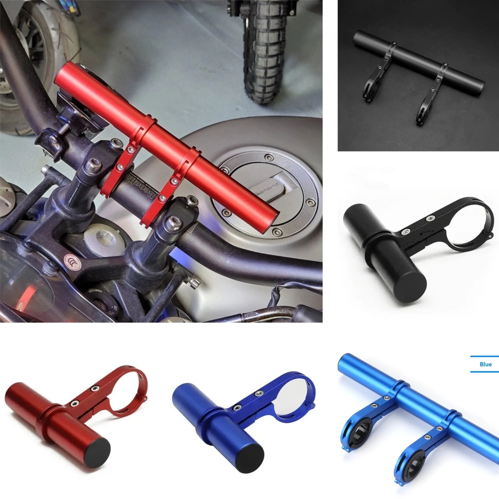 

10/20cm Bicycle Handlebar Extended Bracket MTB Headlight Mount Extented Bar Road Mountain Bike Handlebar Extender Rack Parts