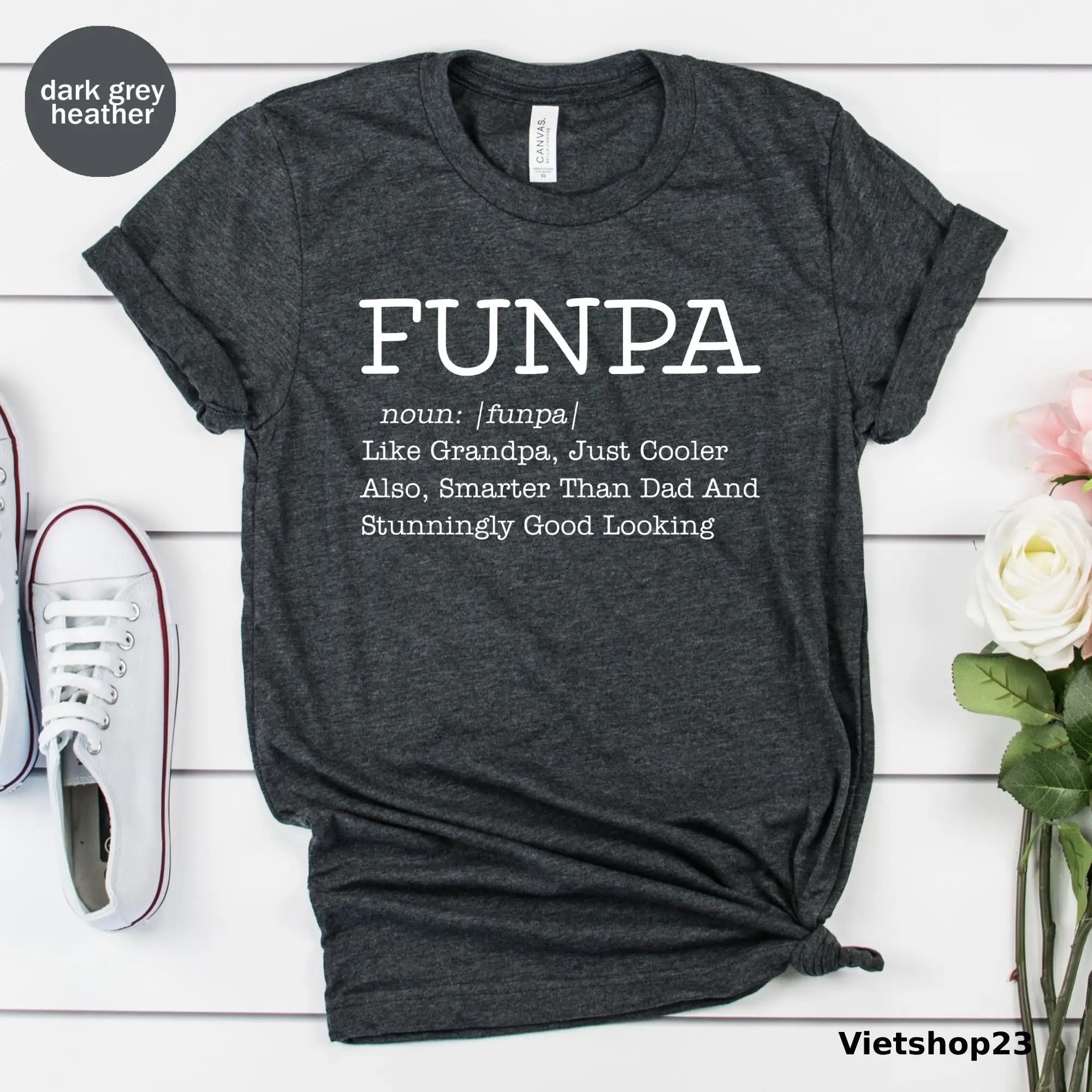 Funpa T Shirt Father'S Day Definition Funny Grandpa Cool For Grandfather New