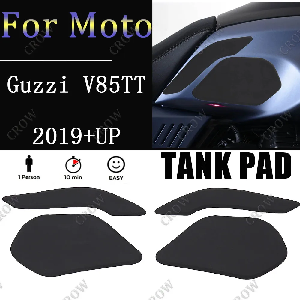 Motorcycle Rubber Tank Pad Protector Sticker Decal Gas Knee Grip Tank Traction Pad For Moto Guzzi V85TT V 85 TT 2019 2020 2021 -