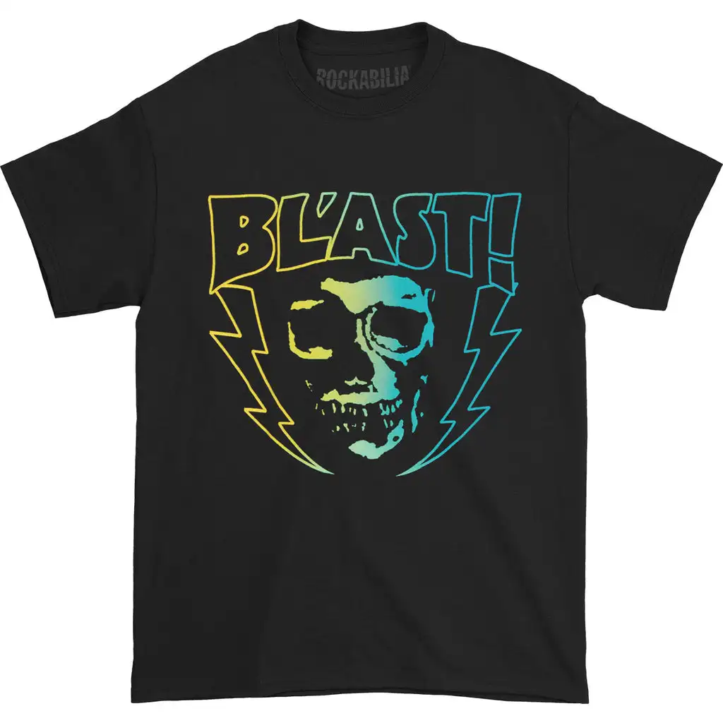 bl ast gradient skull t shirt